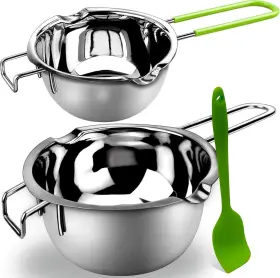Sysmie 744759628930 Double Boiler Pot Set For Melting Chocolate Butter Cheese Caramel And Candy New