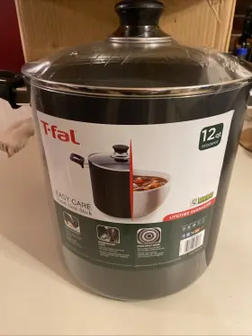 T-fal 032406039278 12 Quart Stock Pot Brand New Still Wrapped In Plastic. Non Stick/dishwasher Sf