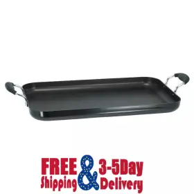 T-fal 032406046740 18 Inch X11 Double Burner Griddle Nonstick Cookware Black