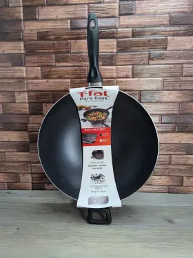 T-fal 032406064973 Pure Cook 14 In Jumbo Nonstick Wok Dishwasher Safe Lifetime Guarantee