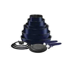 90954883 T-fal 14pc Ingenio Expertise Nonstick Cookware Set Blue