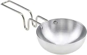 T Tabakh 827016235895 Aluminium Tadka Pan With Long Handle Spice Roasting Vagari
