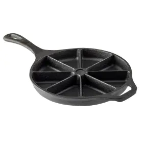 15.625 Tablecraft 727875263520 Round Corn Bread Skillet With Handle Cast Iron 8.75 Inch Dia X 5.5 H