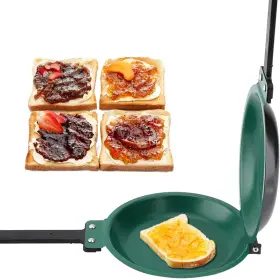 Taidda 744759979568 Double Sided Frying Pan Green Non-stick Ceramic Coating Flip Pancake
