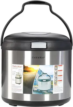 Txm-70cfzr Tayama Stainless Steel Thermal Cooker Black 7 Quart Txm 70cfzr 12 Inch D X W H New Usa