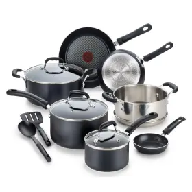 Tefal 032406058590 T-fal Experience Nonstick Cookware Set 12 Piece Induction Oven Broiler Safe