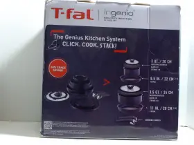 Tefal 032406069336 T-fal Ingenio 10 Piece Non-stick Cookware Set Black - New