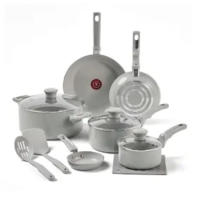 C486sc64 Tefal Refresh Ceramic Non Stick Cookware Set 12 Piece Oven Broiler Safe 350f