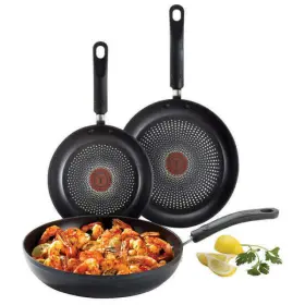C547s3ct Tefal T-fal 3 Pc - Titanium Nonstick Thermo-spot Heat Indicator Fry Pan Cookware Set