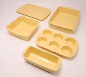 K77358 Temptations Temp-tations Woodland 5-pc Essential Nestable Bakeware Set Butter