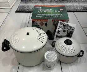 The Better Pasta Pot 097298020681 As Seen On T.v. Pots And Lids White With Holes Top