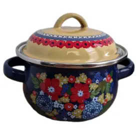 3212-joc The Pioneer Woman Women Breezy Blossom Enamel On Steel 1.05 Quart Dutch Oven W Lid 3212joc