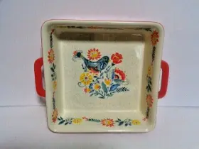 Pws096881814314 The Pioneer Woman Mazie Ceramic/stoneware 8 Inch Square Baker - Brand New