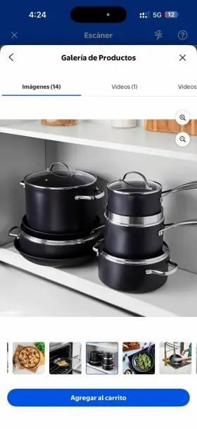 Thyme & Table Tt-ha15pccs And Hard Anodized Collection 15-piece Nonstick Induction Set Black