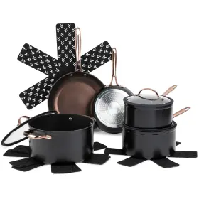 Tt0163 Thyme & Table And Signature 12-piece Cookware Set Non-stick - Rose Gold-u Pick