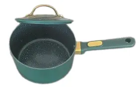 Tt2092r Thyme & Table And Hunter Green 2.5-quart Nonstick Aluminum Saucepan With Lid