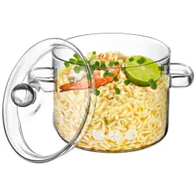 Topbathy B0bbdtzzj7 Spicy Noodles Glass Cooking Saucepan Cover- Stovetop Pot And Pan Lid
