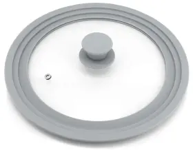 Topulors 652267593384 For Pots Pans And Skillets Tempered Glass With Silicone Rim Fits All 9 To 11inch