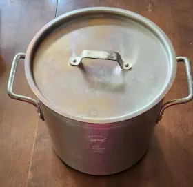 5312 Toroware By Leyse 12 Quart Aluminum Stockpot No Made In Usa With Lid Vintage