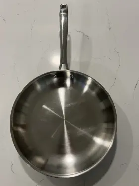 Tramontina 016017100817 10 Inch Tri Ply Clad Stainless Steel Oven 500 F Induction Fry Pan
