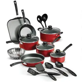 Tramontina 016017118164 18-piece Nonstick Cookware Set With Lids Easy Clean Dishwasher