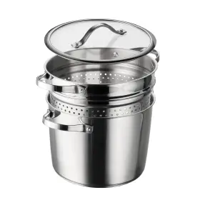 Tramontina 016017177444 Stainless Steel 8-quart Multi-cooker With Pasta Insert