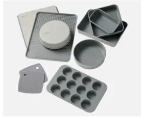 1831922 Tramontina 11 Piece Non-stick Ceramic Bakeware Set 9 Plus 2 Extra Cream