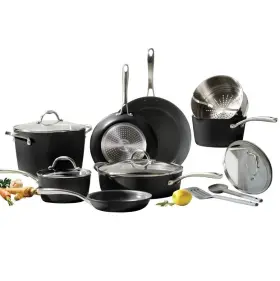 1832677 Tramontina 12-piece Ceramic Non Stick Pots And Pans Cookware Set With Utensils New