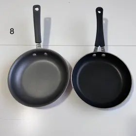 20cms Tramontina 2- 8 Inch Aluminum/porcelain Pans Nonstick Electric Gas Fry Saute Cook
