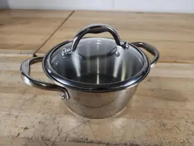 Tramontina 666945557223 1.5 Quart / 1.4l - Stainless Steel Tri-ply Clad Sauce Pot With Lid