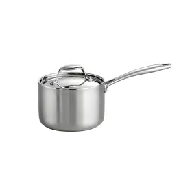 Tramontina 735343594755 Tri-ply Clad Stainless Steel 2-quart Sauce Pan With Lid Induction-ready Dis