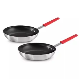 800166 Tramontina Professional 10 Inch Restaurant Fry Pans 2 Piece Set Nonstick Aluminum