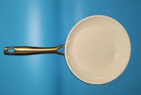 011ds Tramontina 80110/011ds 3pk Ceramic Fry Pan Set - Crean And Gold Handle