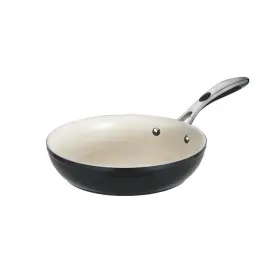019ds Tramontina 80110/019ds Ceramic Nonstick Frying Pan 10 Inch Dia Aluminum Metallic Black Soft-grip