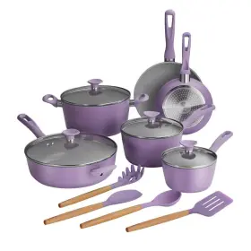 037ds Tramontina 80110/037ds 14-piece Ceramic Cookware Set In Purple
