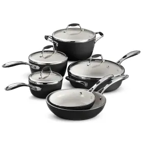 525ds Tramontina 80110/525ds Ceramica Deluxe 10-piece Cookware Set With Lids Ceramic Non Stick