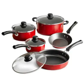 80112 Tramontina 80112/646 9-piece Non-stick Cookware Set Red Gas And Electric