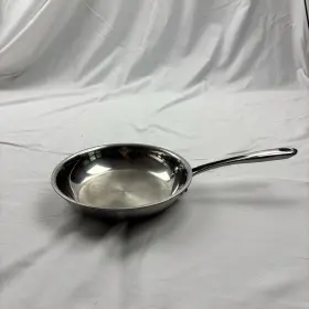 80116 Tramontina 80116/100 Tri-ply Clad Stainless Steel 8 Inch Frying Fry Saut Omelet Pan Round Sid