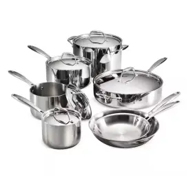 249ds Tramontina 80116/249ds Gourmet Tri-ply Clad 12pcs Stainless Steel Cookware Set