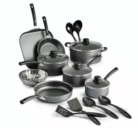 Tramontina 80119/549ds Primaware 18-piece Nonstick Cookware Set Red Pots And Pans New