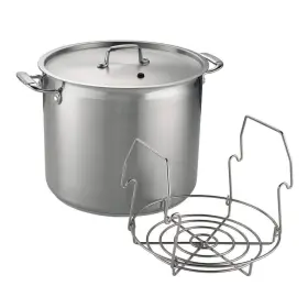 13.375 Tramontina 80120/006ds Canning Stock Pot Inch 22 Quart Oven Safe Stainless Steel With Rack