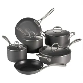 006ds Tramontina 80123/006ds Cookware Set 10-piece Electric Smooth Top/gas Hard-anodized Gray