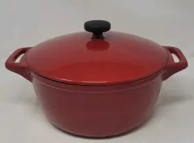 052ds Tramontina 80131/052ds Gourmet 6.5 Quart Enameled Cast-iron Covered Oval Dutch Oven Red