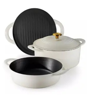 520ds Tramontina 80131/520ds 4-piece Stackable Enamel Cast Iron Cookware Set