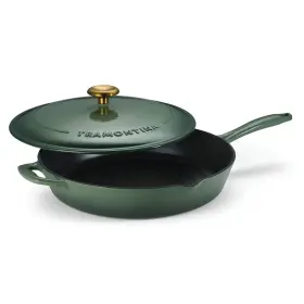 546ds Tramontina 80131/546ds Enameled Cast Iron Skillet 12 With Lid Cactus Design