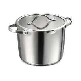 009ds Tramontina 80154/009ds 8 Quart Tri-ply Stainless Steel Stock Pot With Glass Lid Induction-ready
