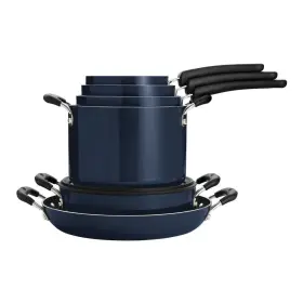 067ds Tramontina 80156/067ds 11-piece Nesting Aluminum Nonstick Cookware Set In Navy