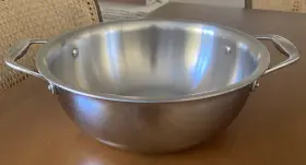 82116 Tramontina 82116/002 Tri-ply Clad 4 Quart Stainless Casserole Pan No Lid 10.5 Inch Brazil - Great