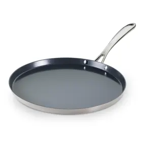 010ds Tramontina 98051/010ds Utsava 12-inch Tri-ply Clad Stainless Steel Ceramic-coated Dosa Ta