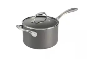 Item-240 Tramontina 4 Quart Hard-anodized Aluminum Nonstick Covered Sauce Pan